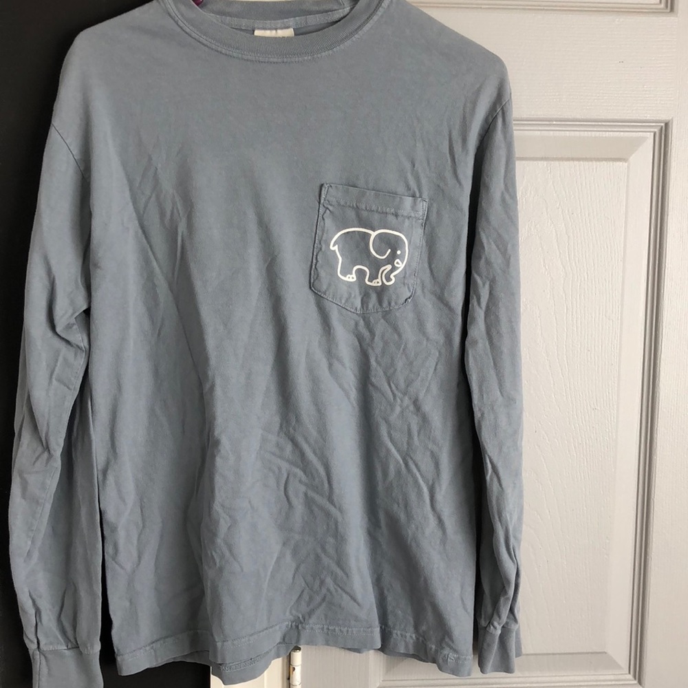 Gray Ivory Ella long sleeve tee